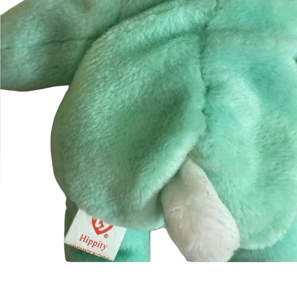 Ty Beanie Babies Easter Bunny Duck Plush Set Floppity Hoppity Quackers - Picture 5 of 10